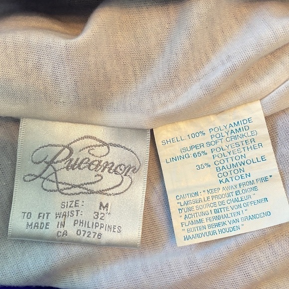 Vintage Neon Purple Elastic Waist Lined Track Pants Size Medium - Picture 6 of 6